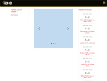 Tablet Screenshot of chelthockey.org